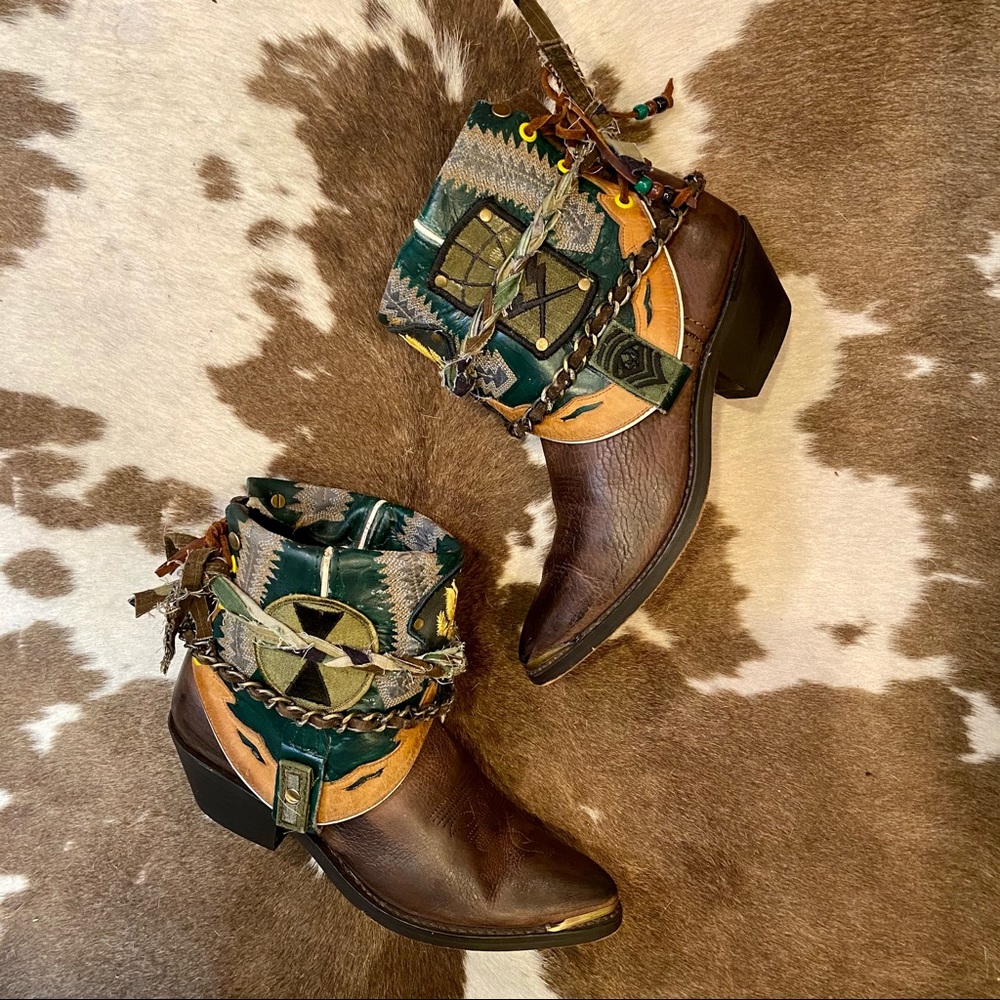 Handcrafted Vintage Leather Durango Military Boot